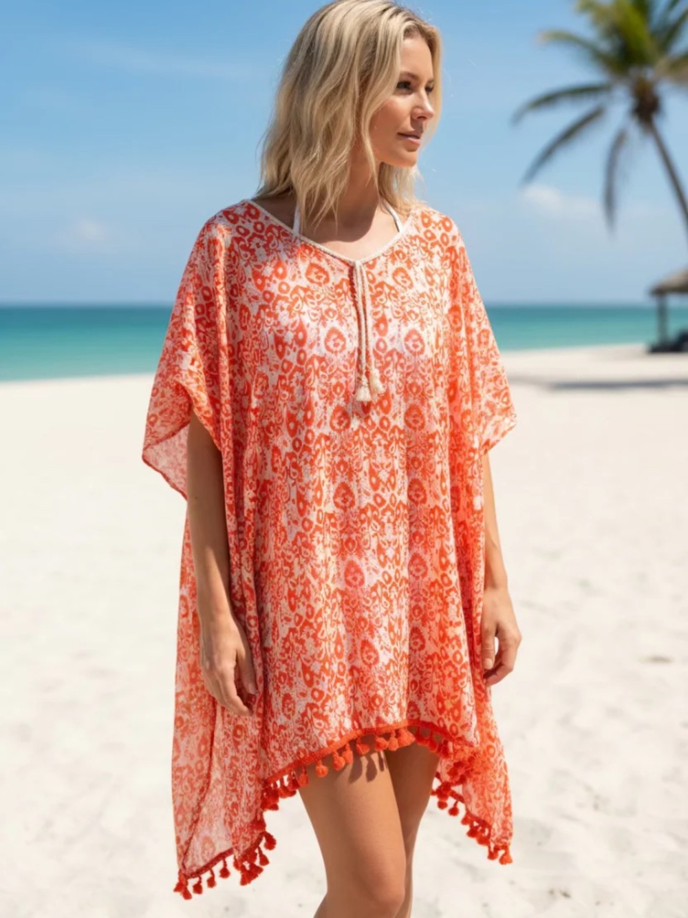 NWT Swim Coverup with Tassels